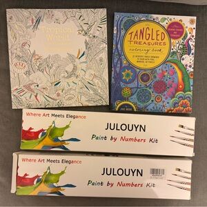 Paint by Numbers + Coloring Books
